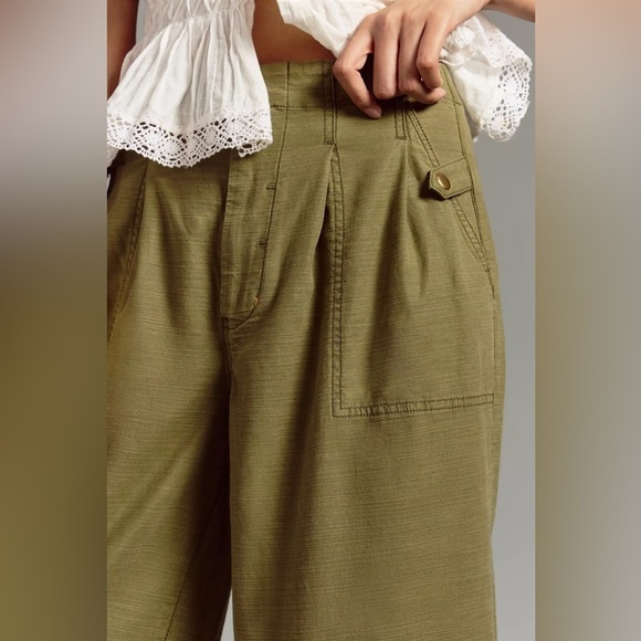 Pilcro Soft Wide-Leg Utility Pants, Size 33 Tall - Picture 3 of 14